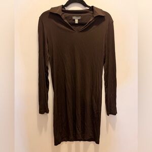Banana Republic Brown Long Sleeve Dress